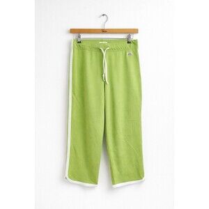 Soffe XL Lime Green Capri Sweatpants Drawstring Lounge Athletic Pants Womens